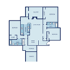 C21G Floor Plan at The Jax Apartments, San Antonio, Texas